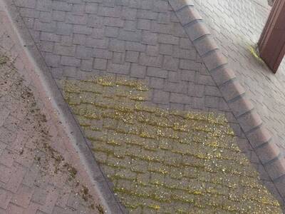 Крыша до-после чистки