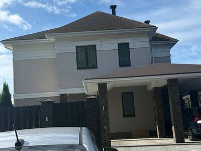 Резулььтат мойки крыши коттеджа