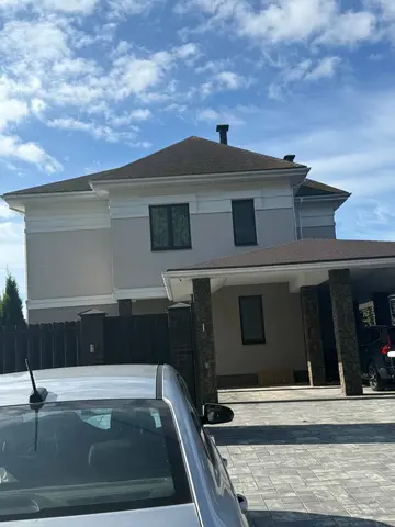 Резулььтат мойки крыши коттеджа