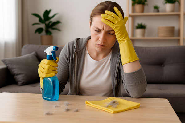 Основные ошибки во время уборки