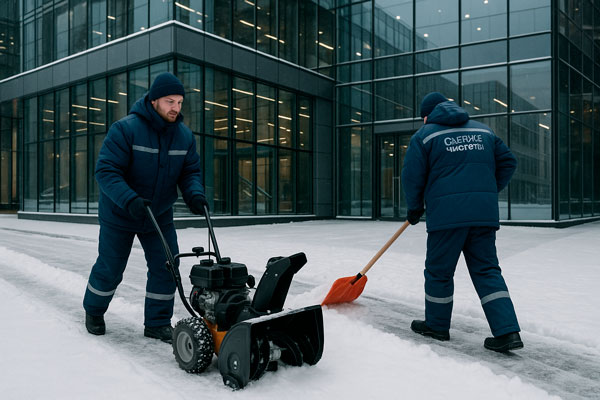 Уборка снега фото