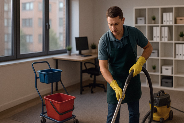 Утренняя уборка офиса фото